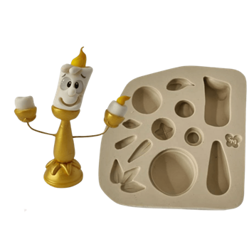Molde de Silicone Vela Encantada Luxo Paixão - Cód 1173
