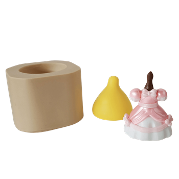 Molde de Silicone Vestido Paixão M - Cód 696