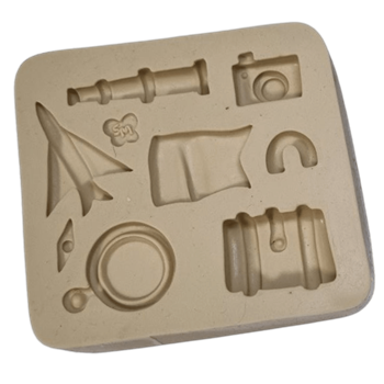 Molde de Silicone Volta ao Mundo Kit Viagem Paixão - Cód 1203