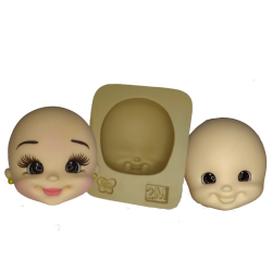 Molde de Silicone Rostinho Estilo Infantil M2 - Cód 1166