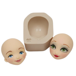 Molde de Silicone Rosto de Princesa G - Cód 758