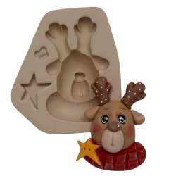 Molde de Silicone Rosto Rena Country - Cód 931