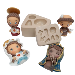 Molde de Silicone Santinhos da Selminha