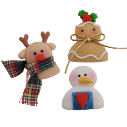 Molde de Silicone Trio Natalino - Cod 1364