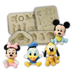 Molde de Silicone Turminha Baby - M - Cód 1281
