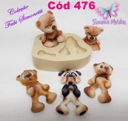 Molde de Silicone Urso Dingo - Cód 476