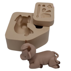 Molde de Silicone Vaquinha 3D - Cód 935