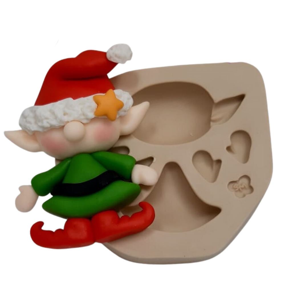 Molde de Silicone Ajudante do Noel - Cód 941