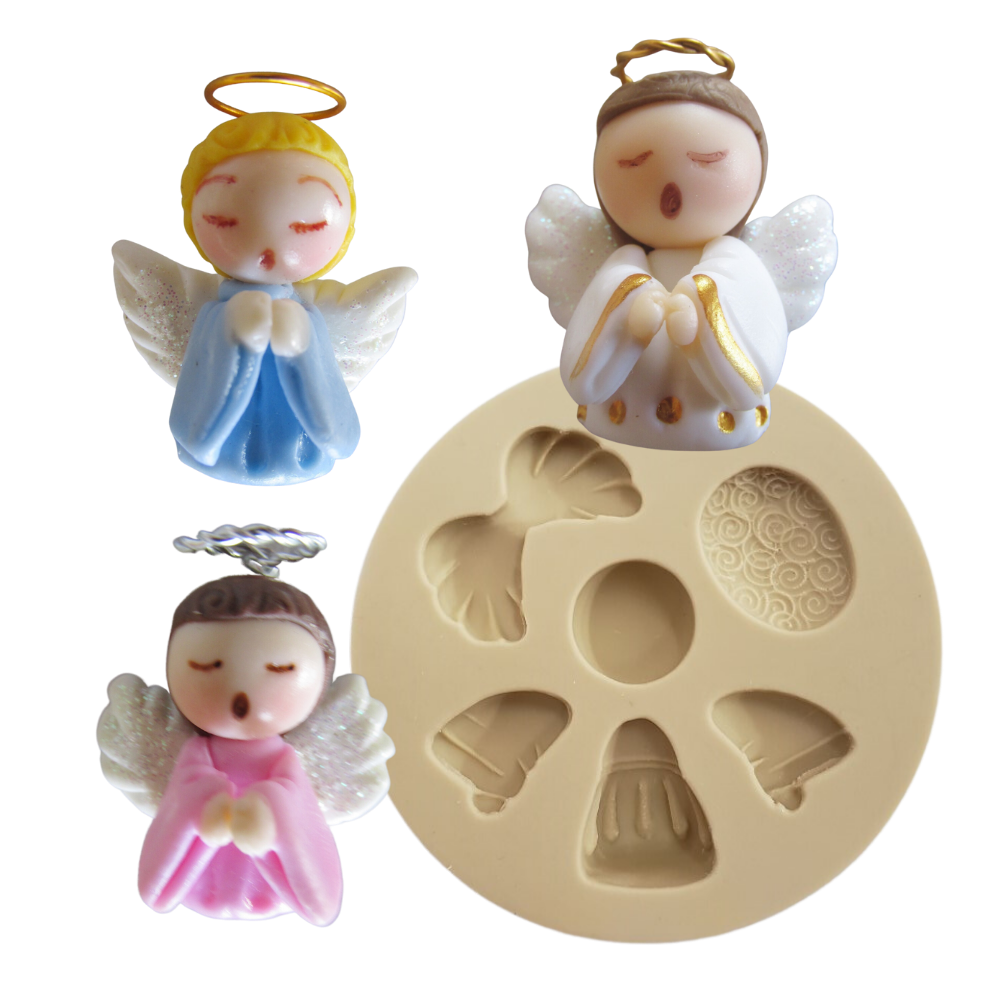 Molde de Silicone -Anjinho mini 3 D Cód 113