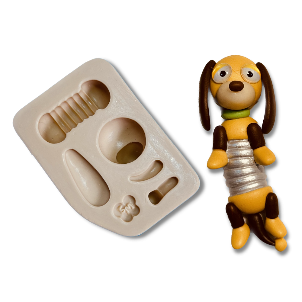 Molde de Silicone Aplique Cachorro Mola - Cód 1292
