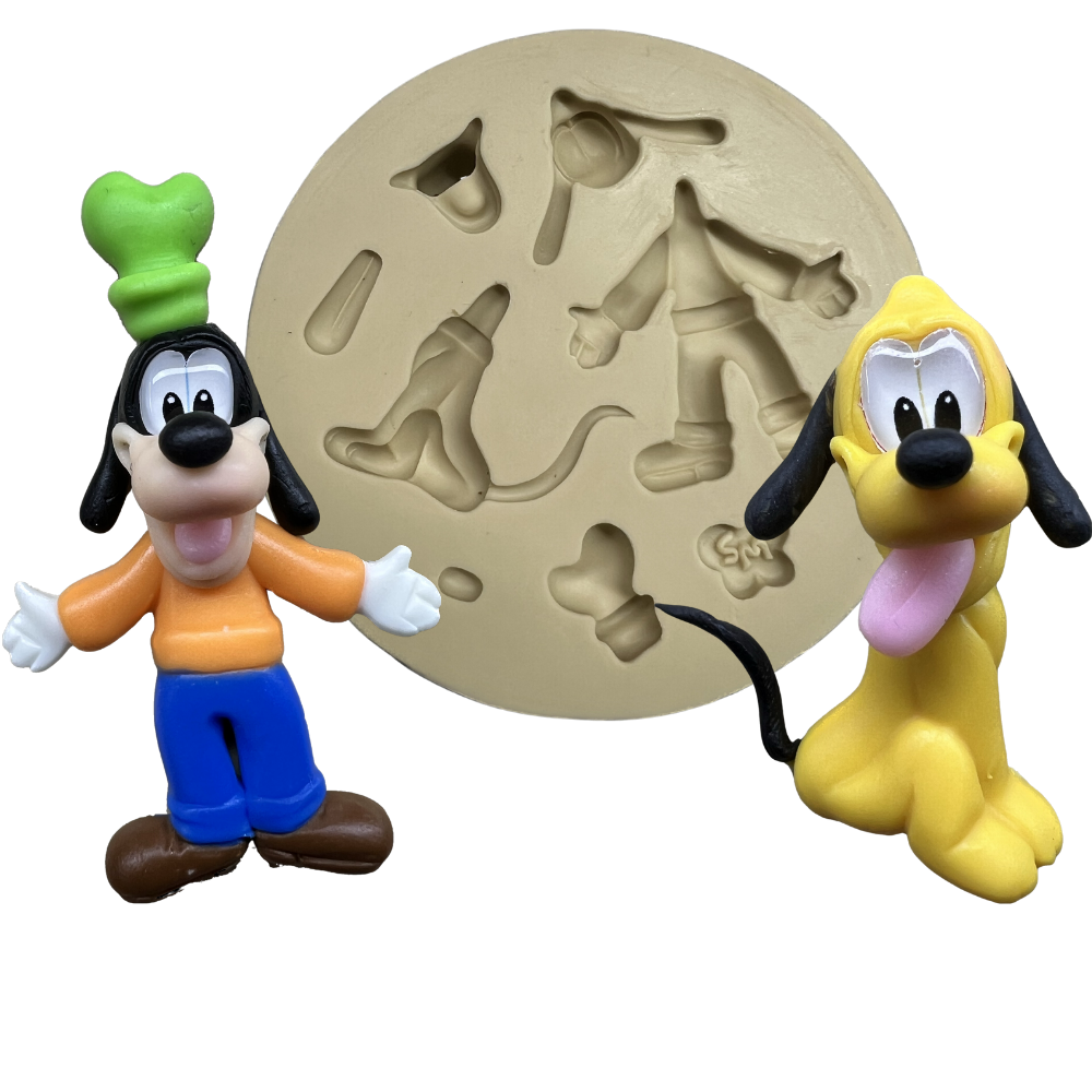 Molde de Silicone Aplique Dog Animado - Cód 1273