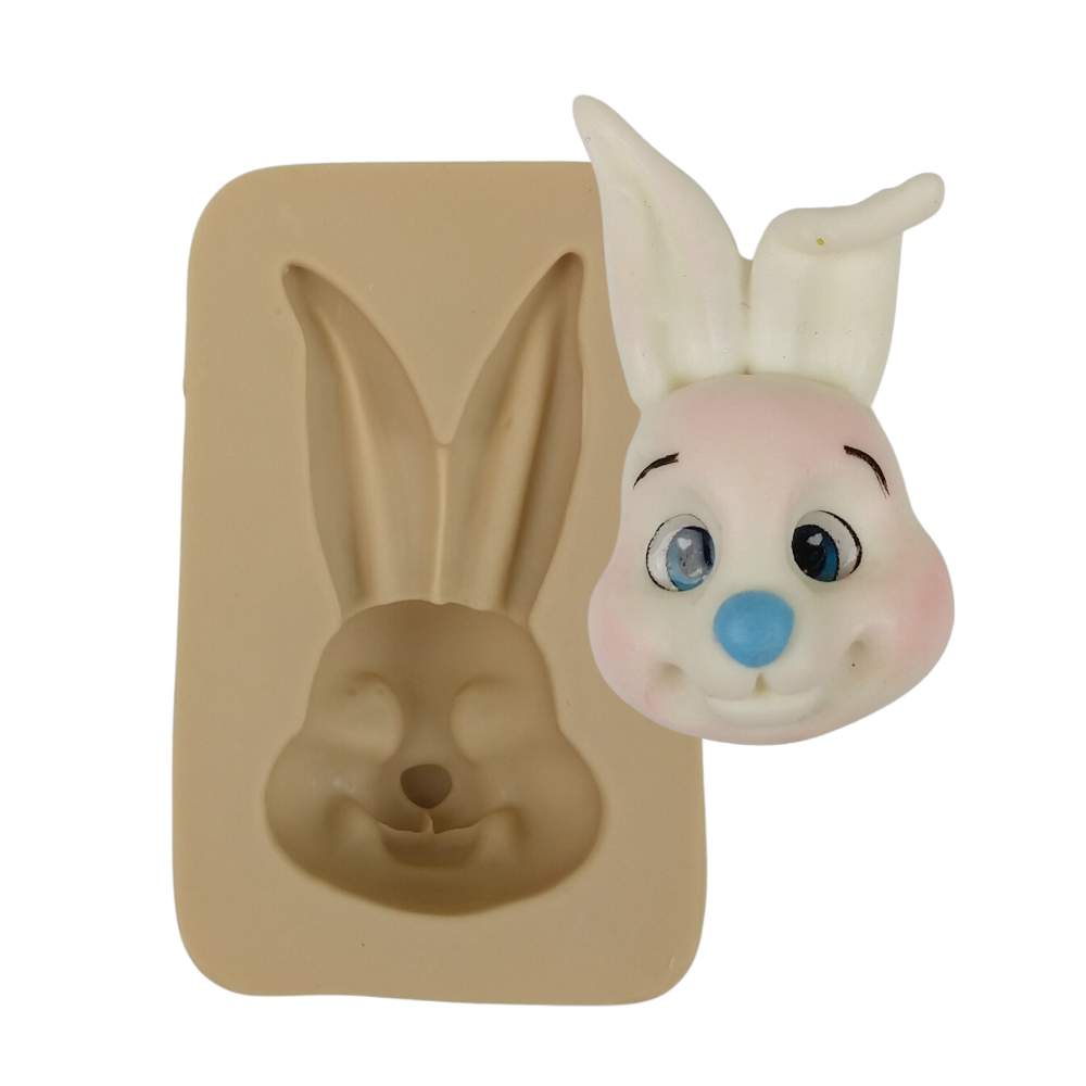 Molde de Silicone Aplique Fazendinha Coelho