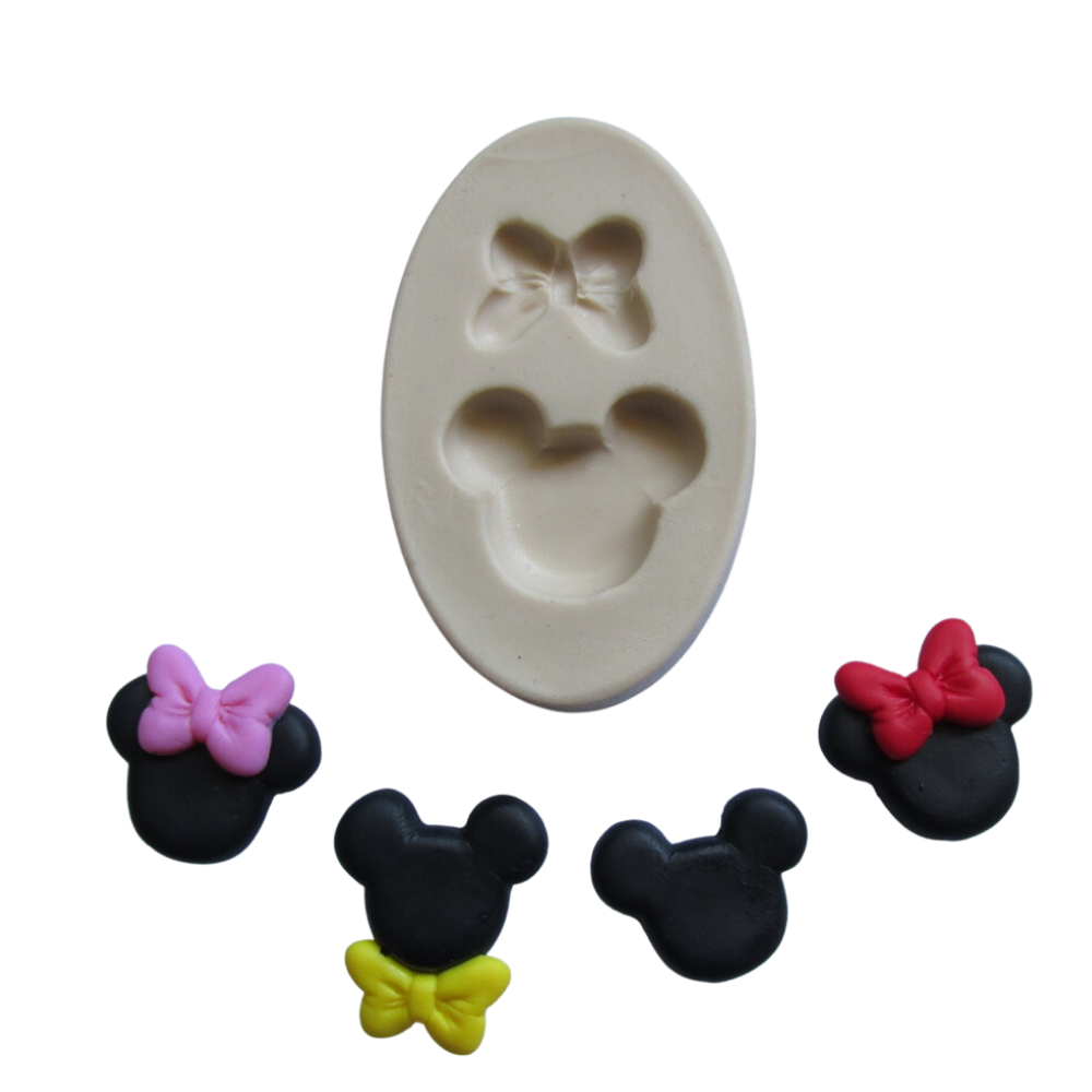 Molde de silicone - Aplique Ratinho/Ratinha P cod 179
