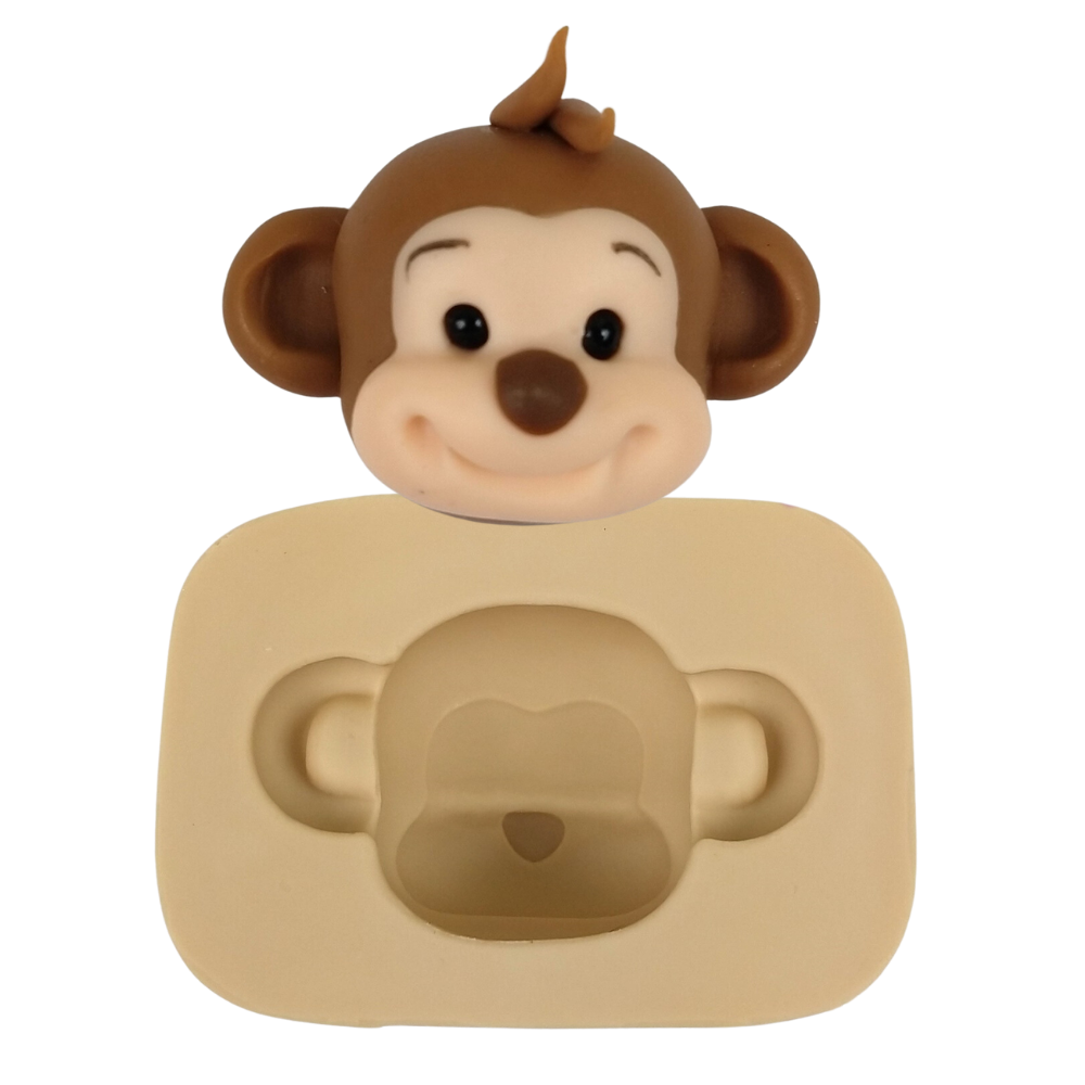 Molde de Silicone Aplique Safari Macaco