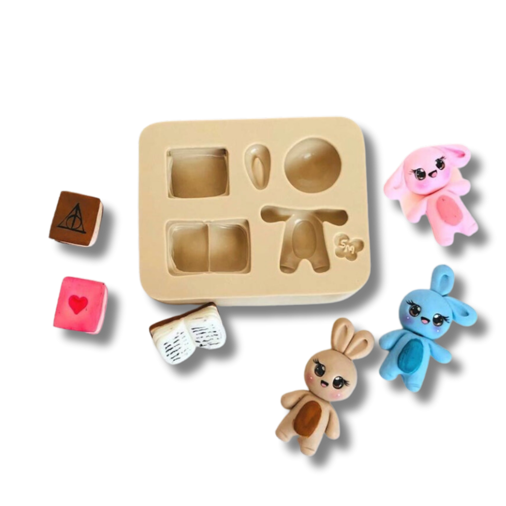 Molde de Silicone Apliques Soninho Encantado