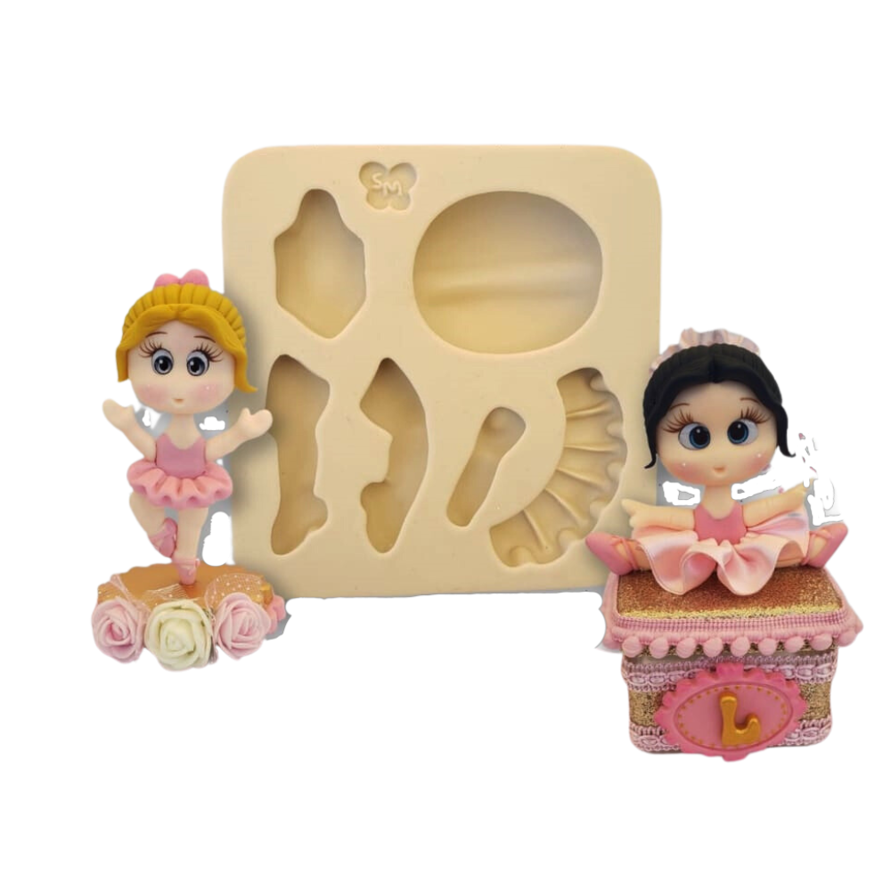 Molde de Silicone Bailarina - Cód 1342