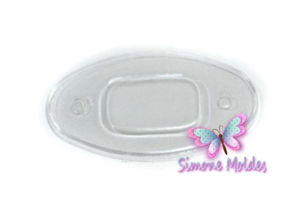 BASE ACRILICA OVAL COM BORDA 6X3