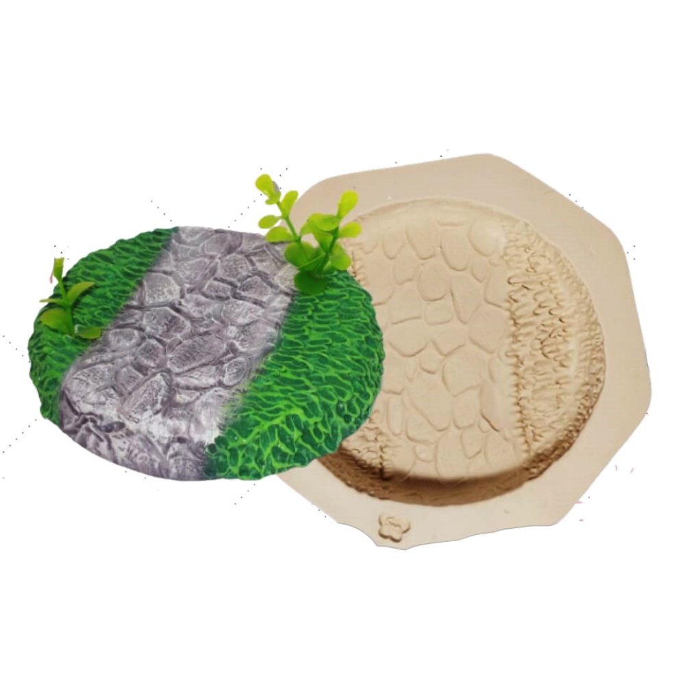 Molde de Silicone Base Cenário Pedras no Caminho - Cód 1157
