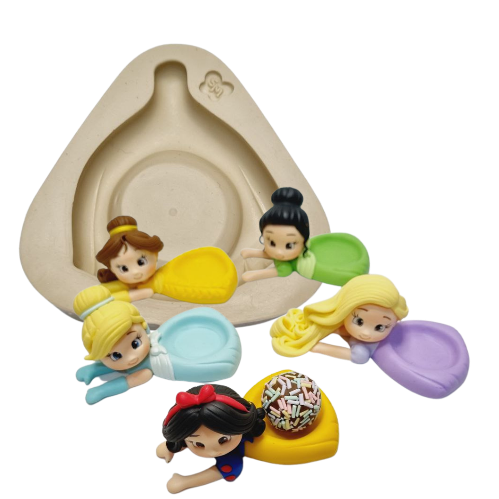 Molde de Silicone Base para Doces Vestido - Cód 1235