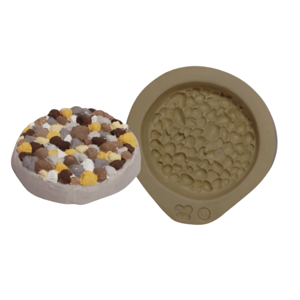 Molde de Silicone Base Pedrinhas G - Cód 1165