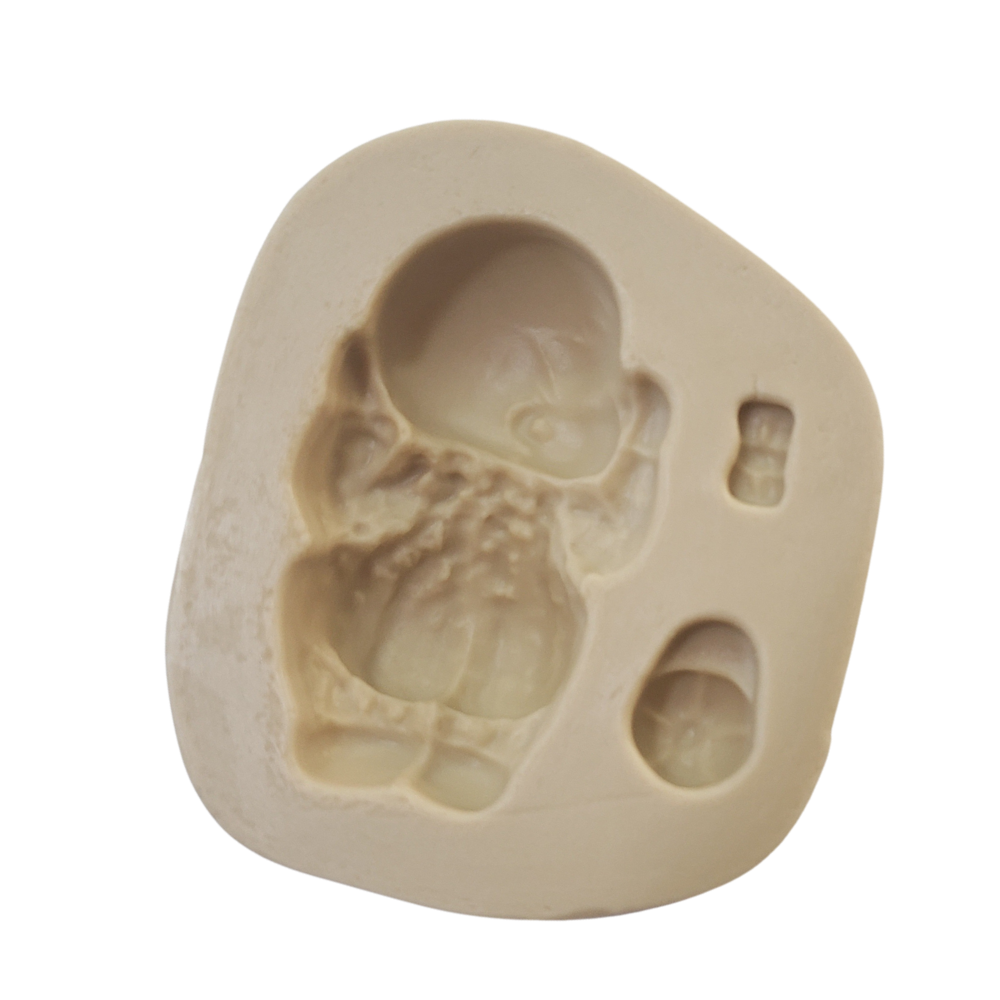Molde de Silicone Bebê Bumbum Macacão - Cód 092