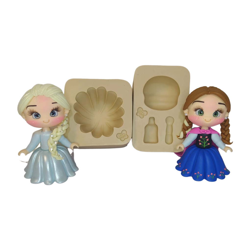 Molde de Silicone Boneca Amorzinho da Kaah M