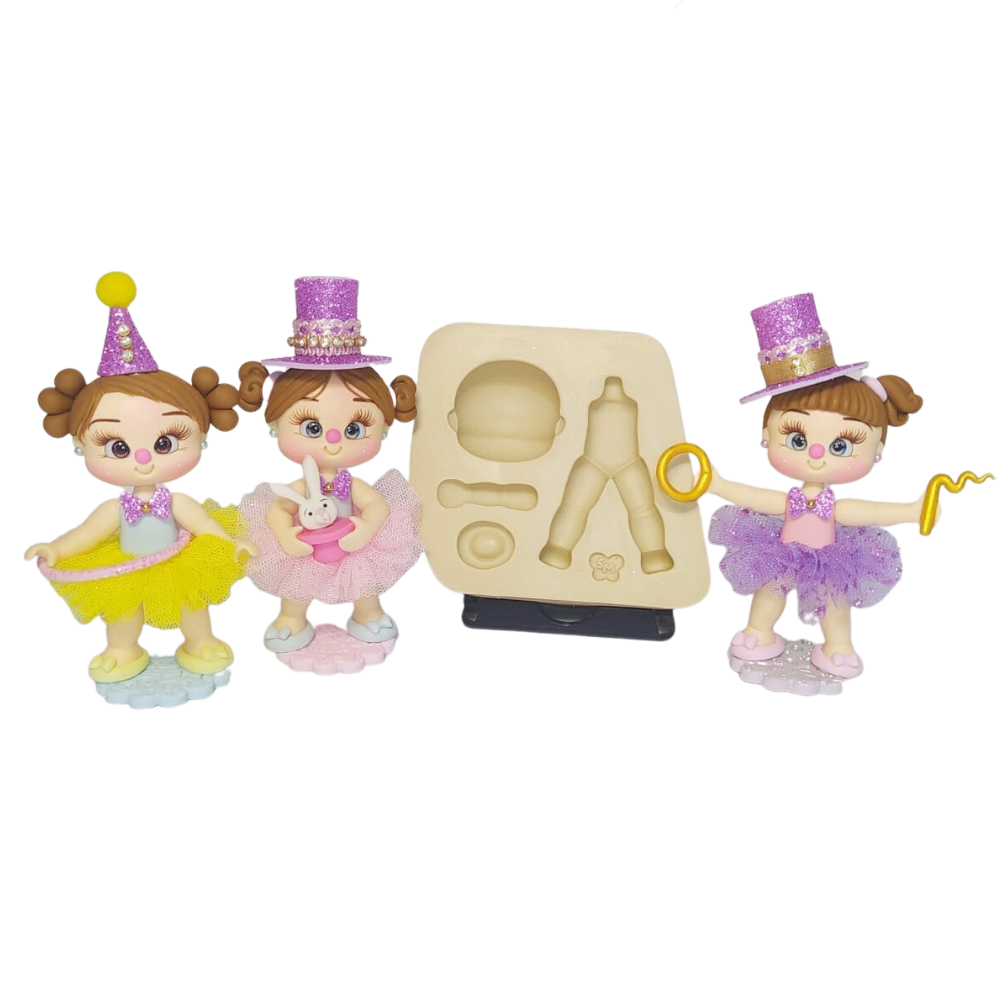 Molde de Silicone Boneca Arteira M - Cód 854