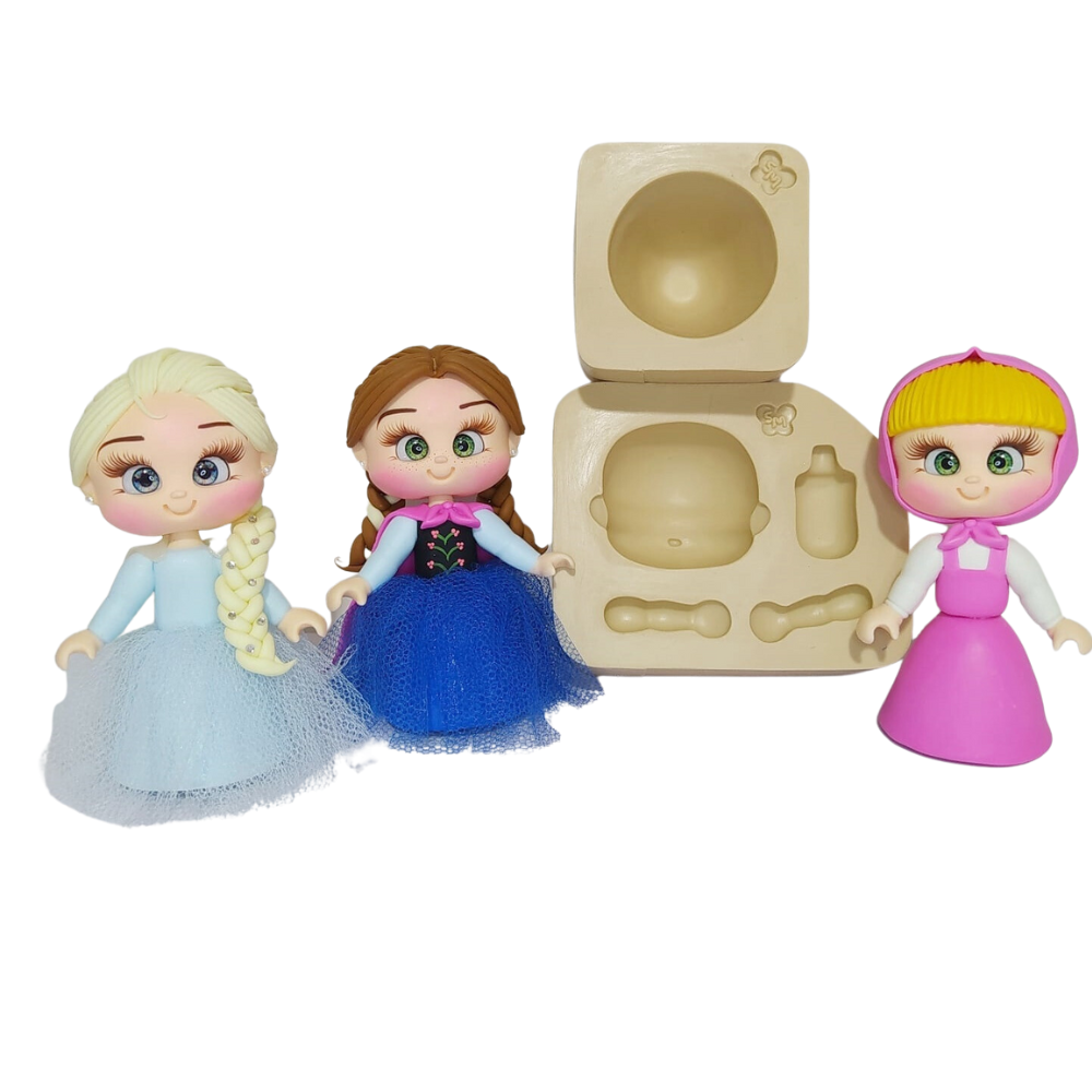 Molde de Silicone Boneca Charminho da Kaah