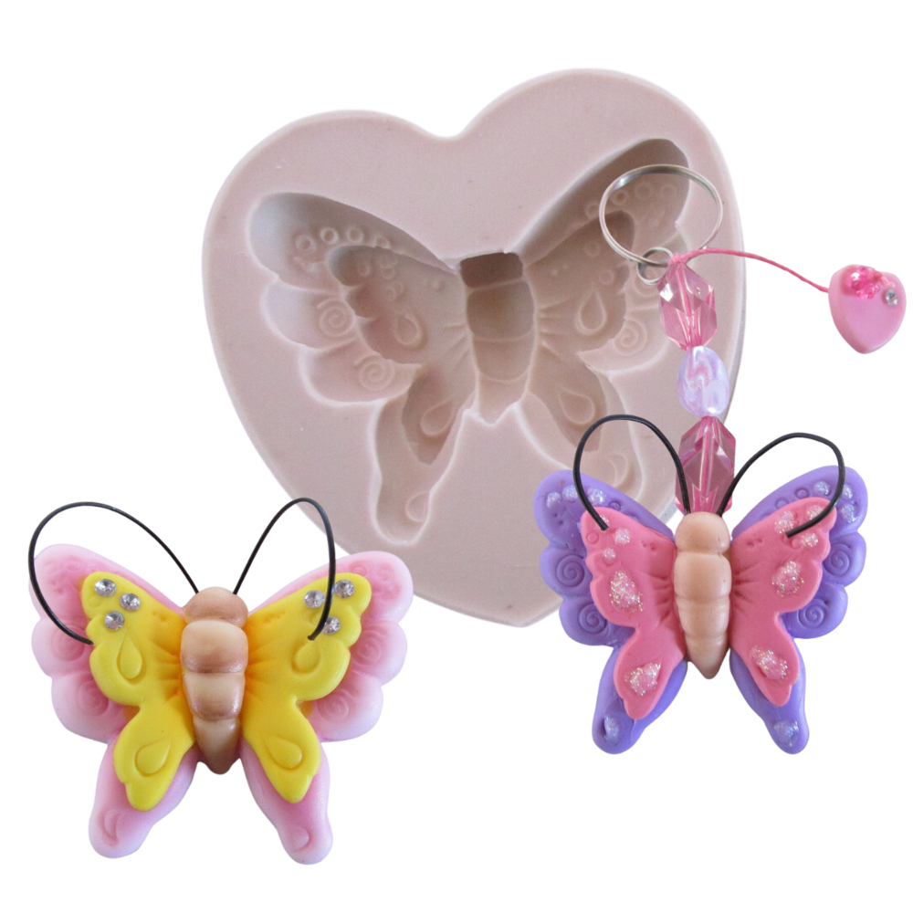 Molde de Silicone - Borboleta Charmosa cód 115