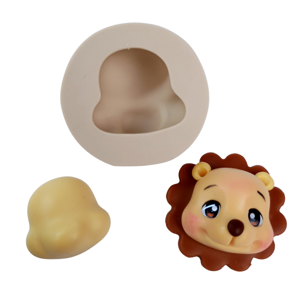 Molde de Silicone Cabeça de bichinhos com Fuça  PP - Cód 947