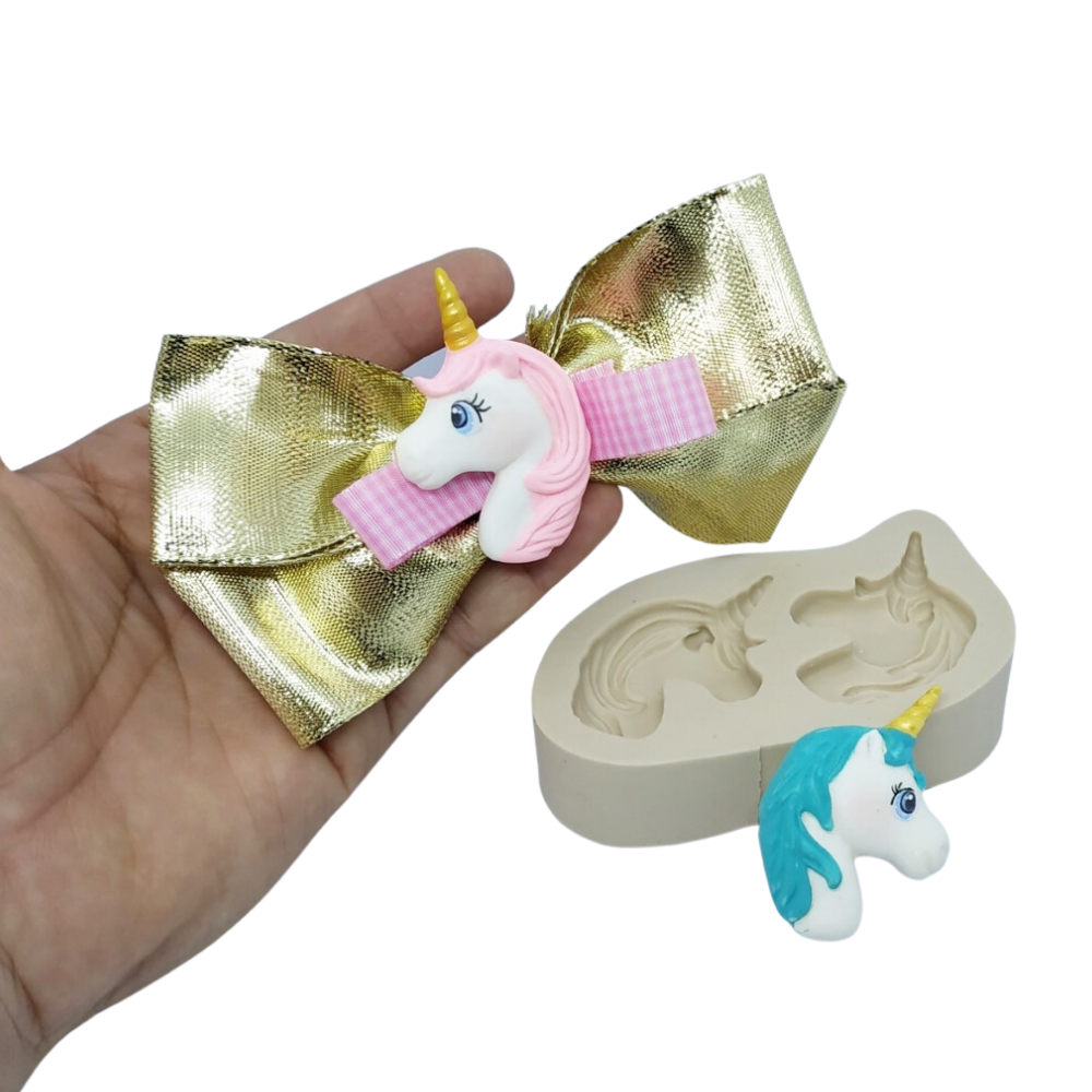 Molde de Silicone Cabeças de Unicórnio - Cód 507