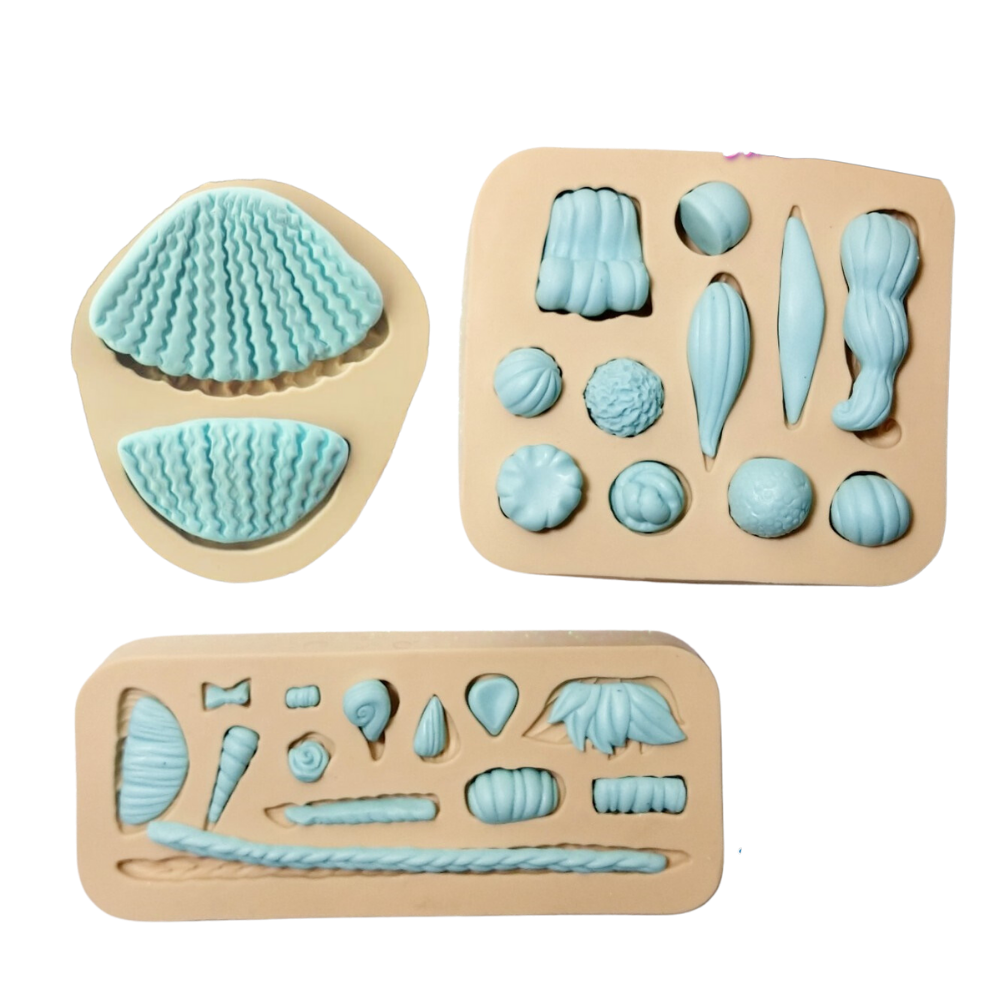 Molde de Silicone Cabelinhos LOU M - Cód 407-A