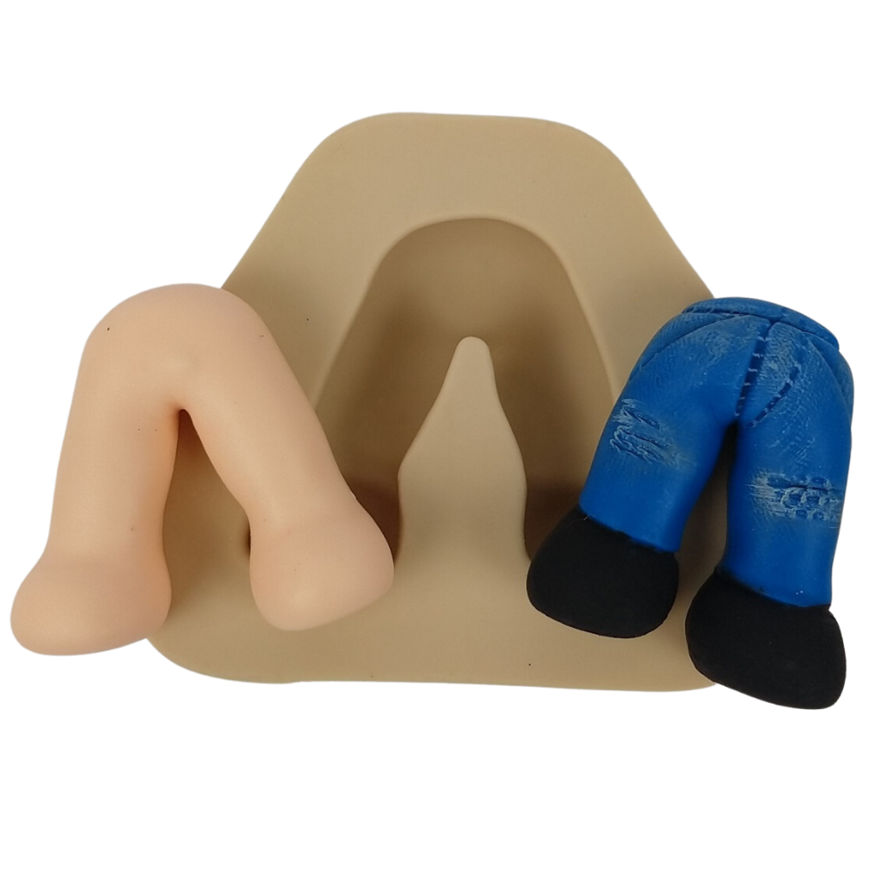 Molde de Silicone Calça Fofinha P