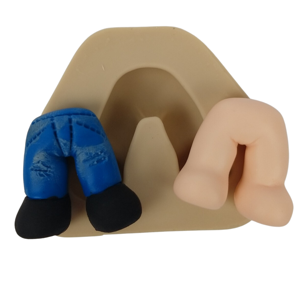 Molde de Silicone Calça Fofinha PP