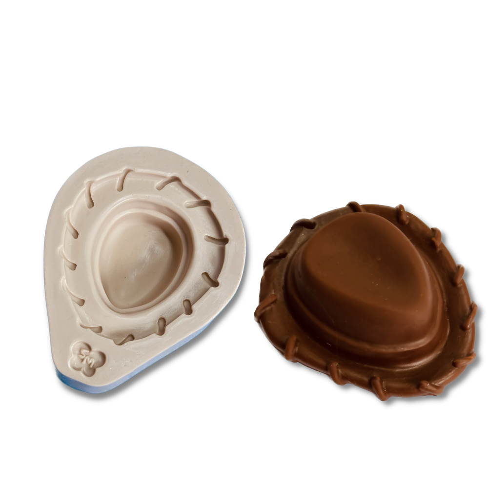 Molde de Silicone Chapéu Boneco Cowboy - Cód 1289