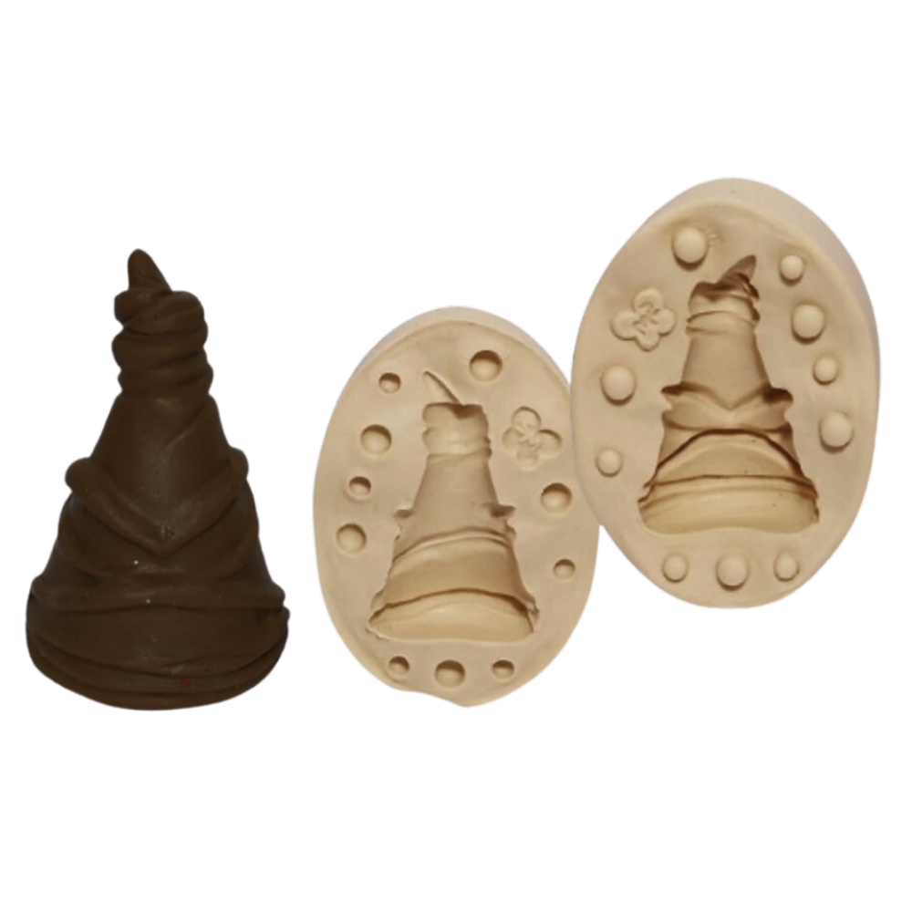 Molde de Silicone Chapéu Mágico Potter G Bipartido - Cód 1147