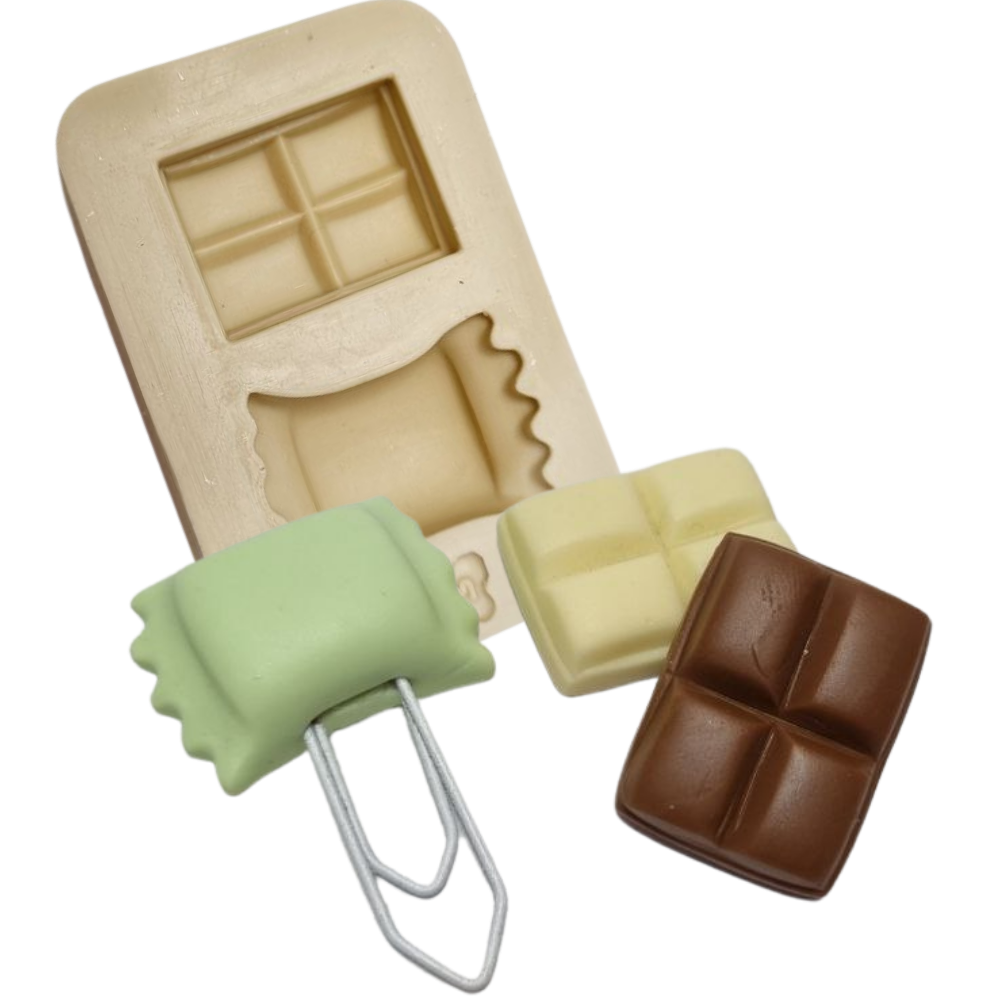 Molde de Silicone Clips doçuras paixão - bala e chocolate - Cód 1220