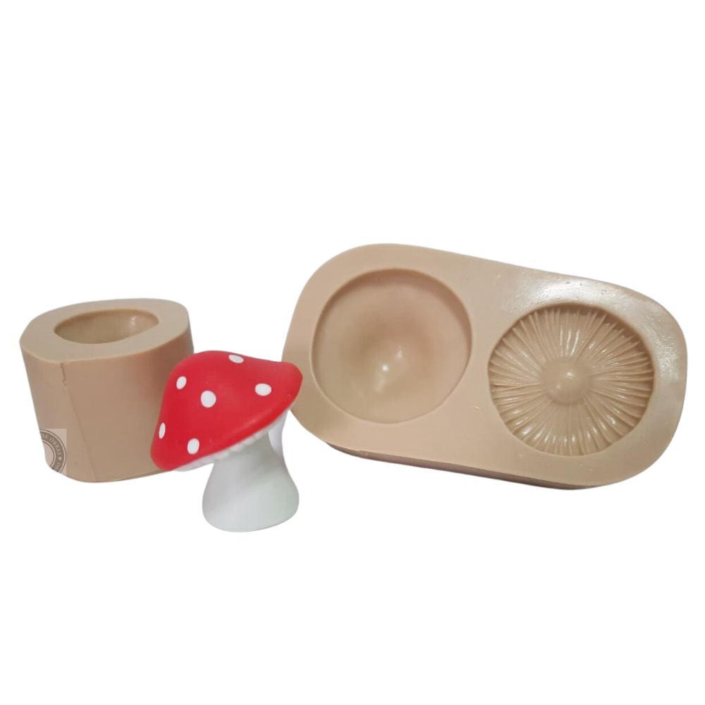 Molde de Silicone Cogumelo 3D