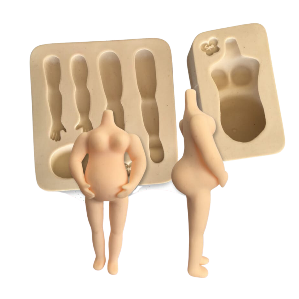 Molde de Silicone Corpo de Grávida Sem Cabeça - Cód 1349