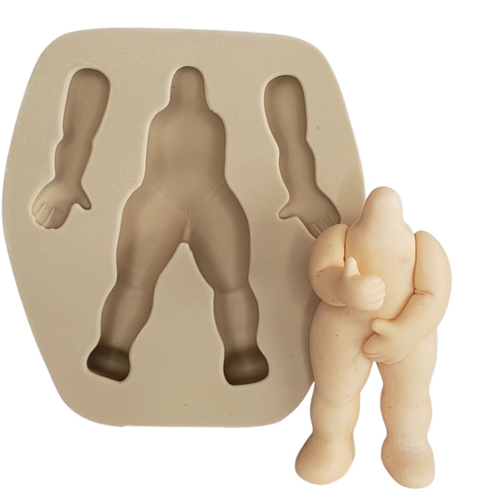 Molde de Silicone Corpo Individual Lou G - Cód 717