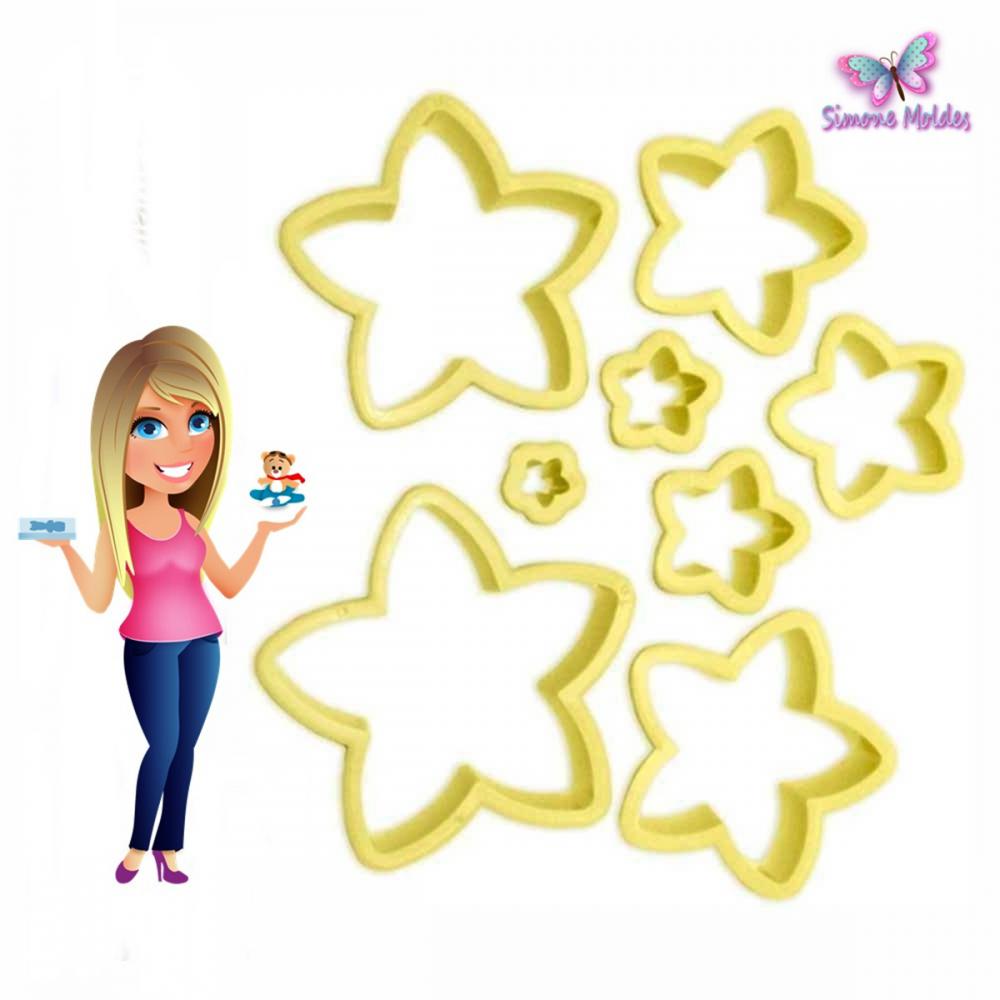 Cortador Estrelas c/ 8 peças