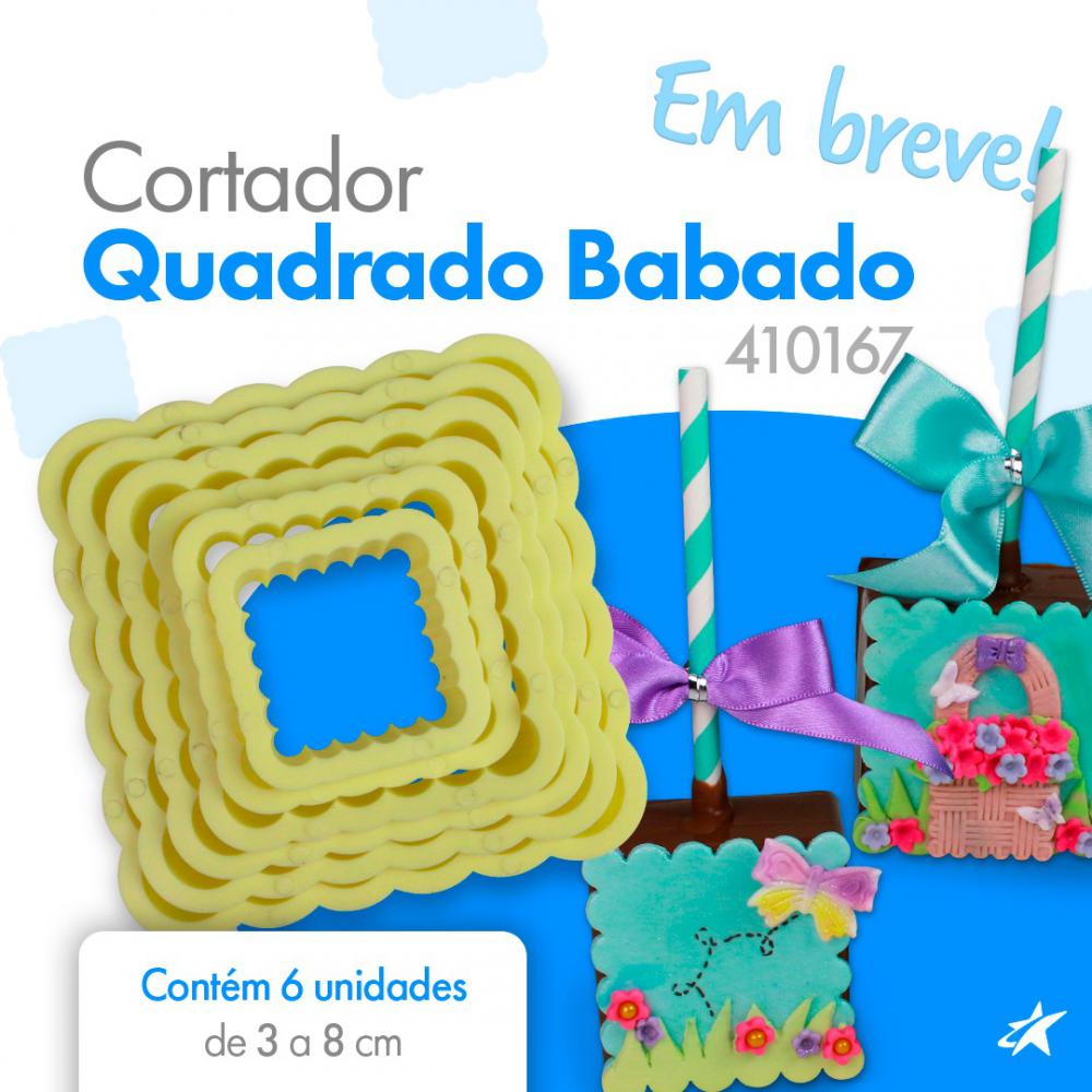 Cortador Quadrado Babado 6 peças