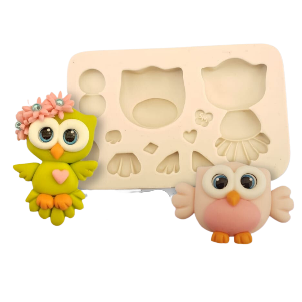 Molde de Silicone Corujinha Bella - Cód 1341