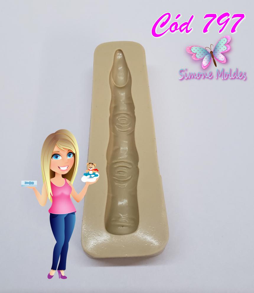 Molde de Silicone Dedo de Bruxa - Cód 797
