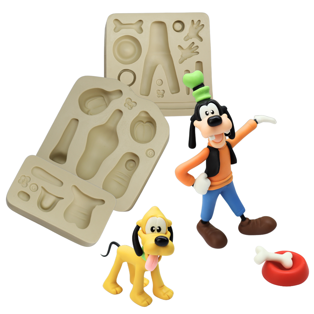 Molde de Silicone Dog Animado - G - Cód 1280