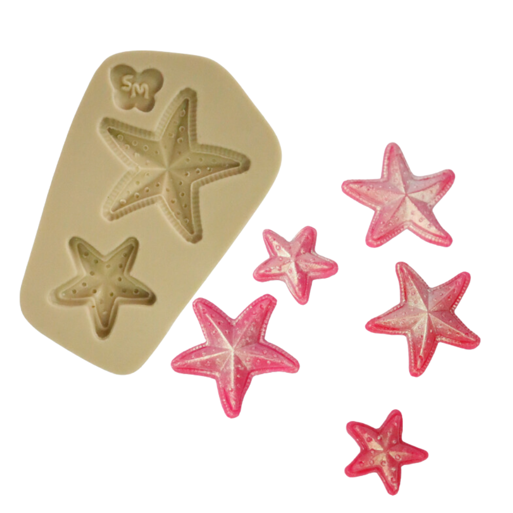 Molde de Silicone Duo Estrela do Mar - Cód 1053