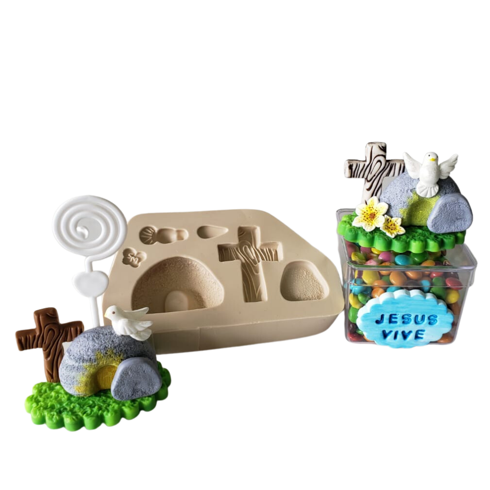Molde de Silicone para Biscuit Ele Vive - Cód 1004