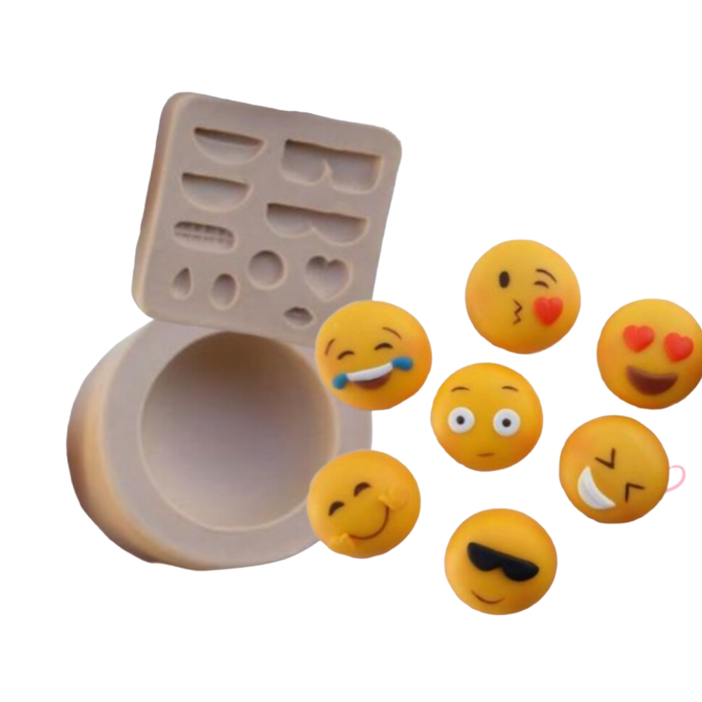 Molde de Silicone Emojis - Cód 060