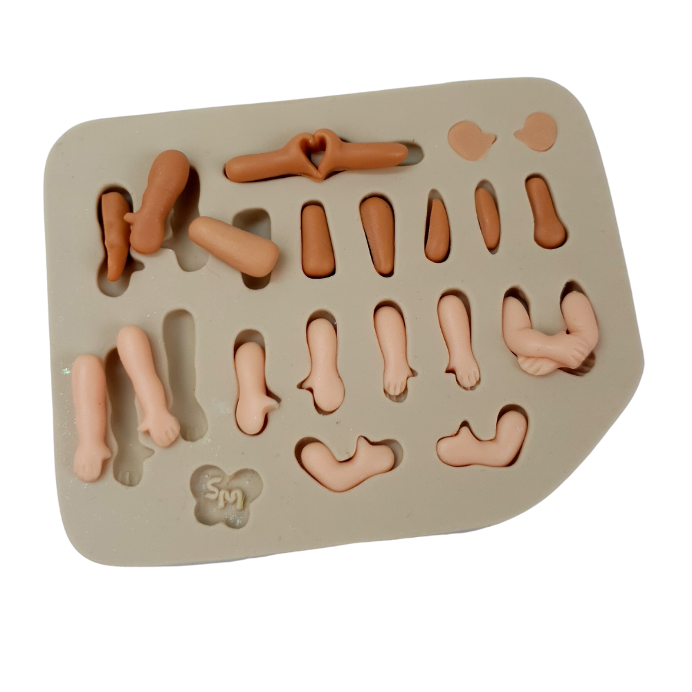 Molde de Silicone Fabrica de Apliques - Bracinhos - Cód 914