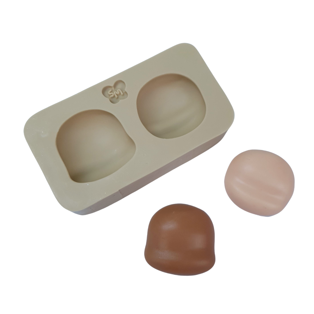 Molde de Silicone Fabrica de Apliques - Cabecinhas 2 - Cód 957